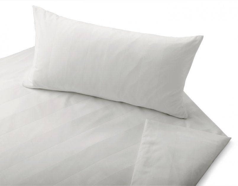 Satin bed linen Superbe - white
