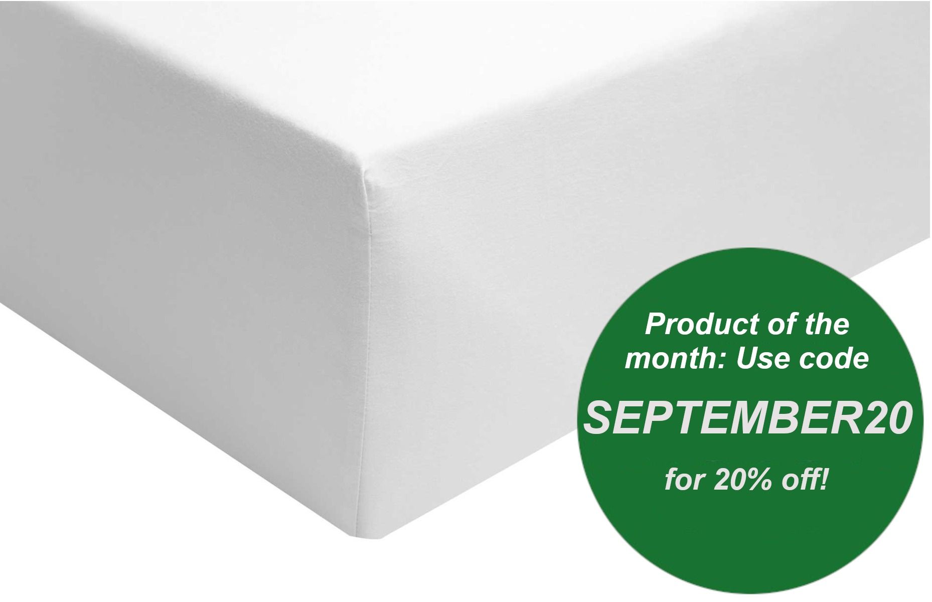 Fitted sheet satin white - Storyfabrics