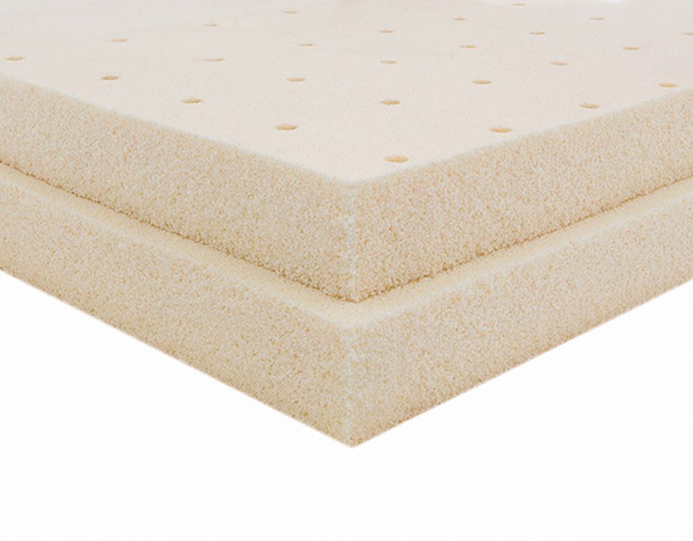 (R601) Twin5k 2 rubber matresses (each 90x200) in organic jersey cover, 180x200cm