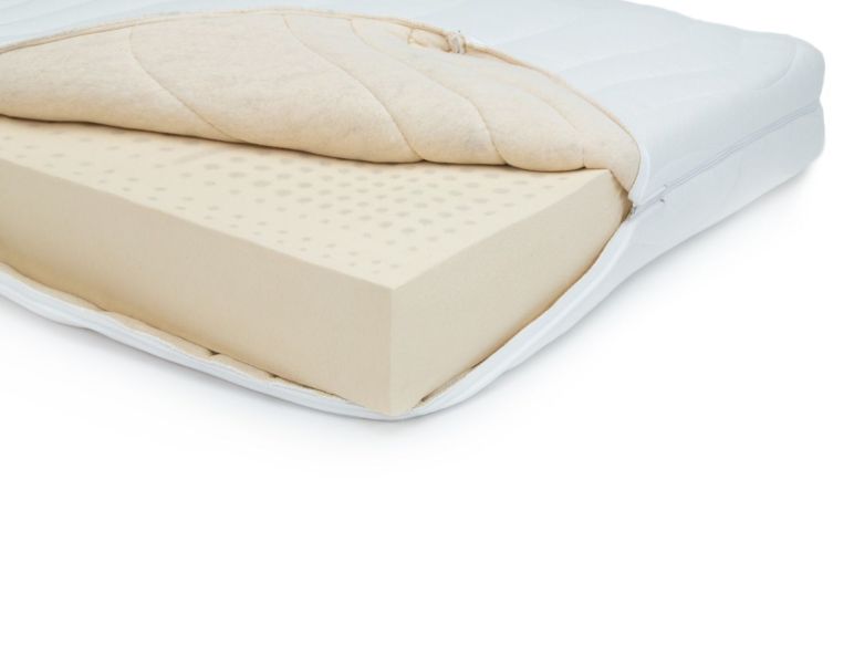 (R613) Naturlatex Deluxe 17cm in cover organic jersey, 90x210cm