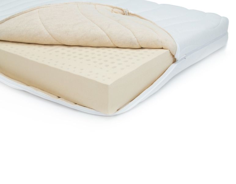 (R600) Naturlatex Deluxe 14cm, cover organic jersey, 100x200cm
