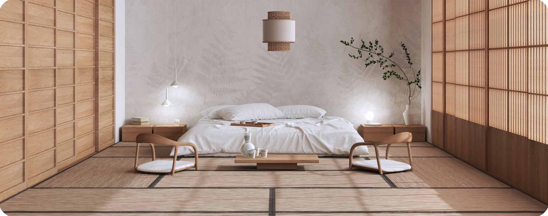 Tatami as flooring for the bedroom