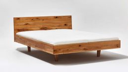 Fly floating bed; simple timeless design and first-class workmanship|Fly floating bed made of solid wood.