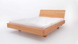 Suspended bed Exil with headboard "recesses"